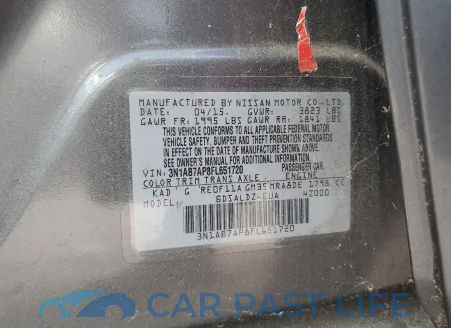 3N1AB7AP8FL651720# 12