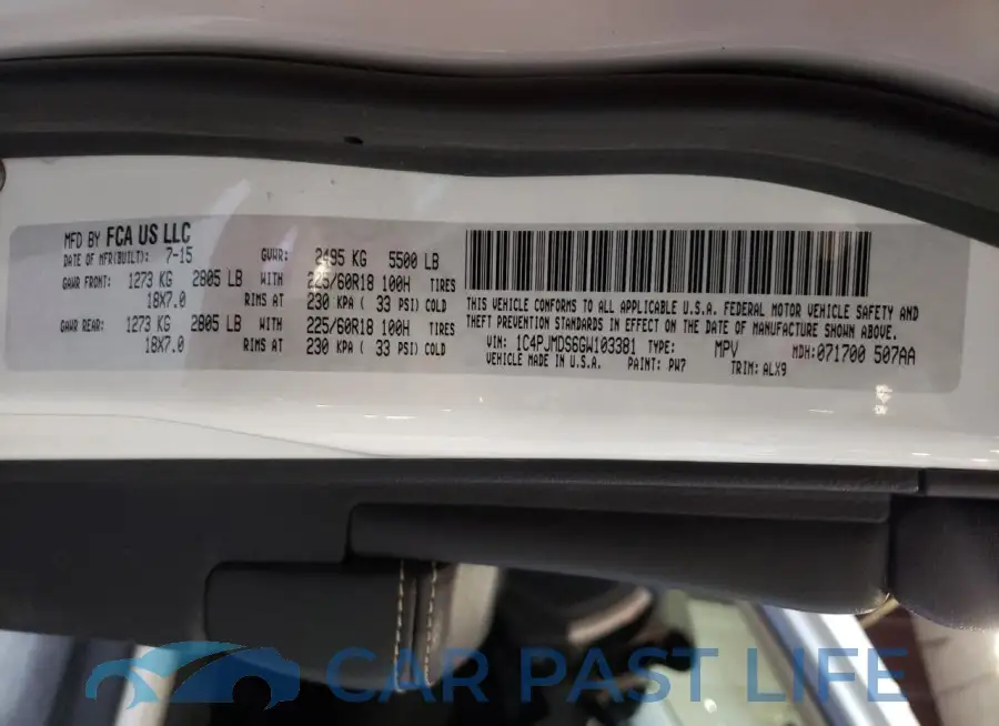 1C4PJMDS6GW103381# 13