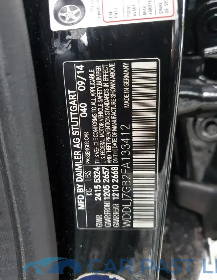 WDDLJ7GB2FA133412# 12
