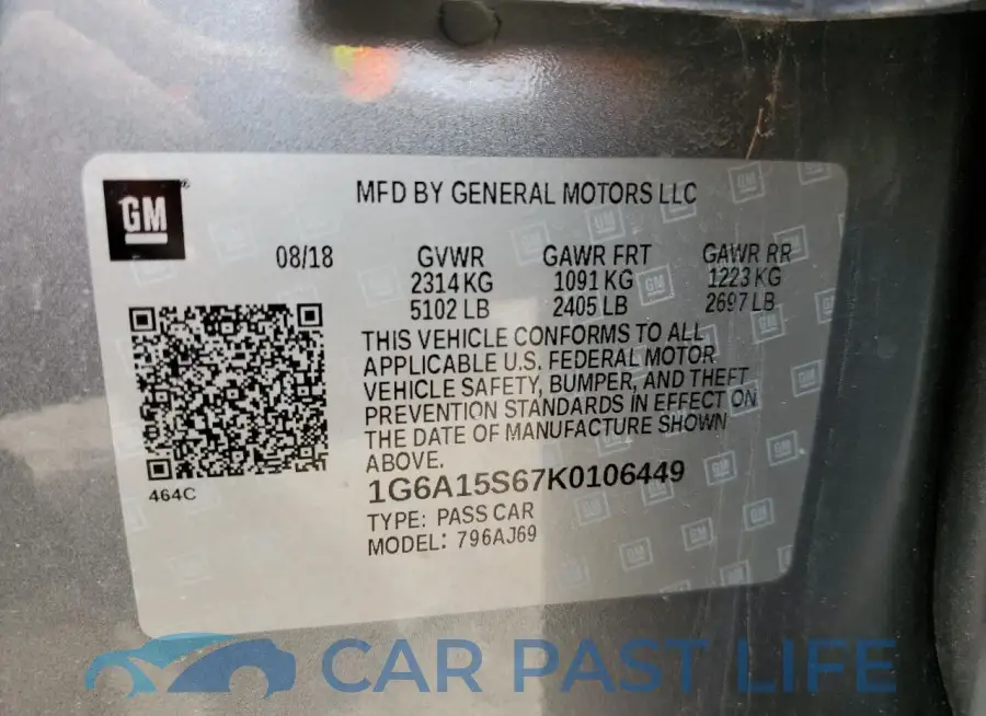 1G6A15S67K0106449# 12