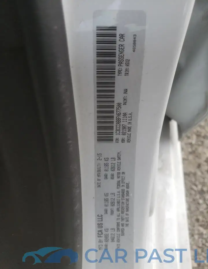 1C3CCCAB8FN677500# 12