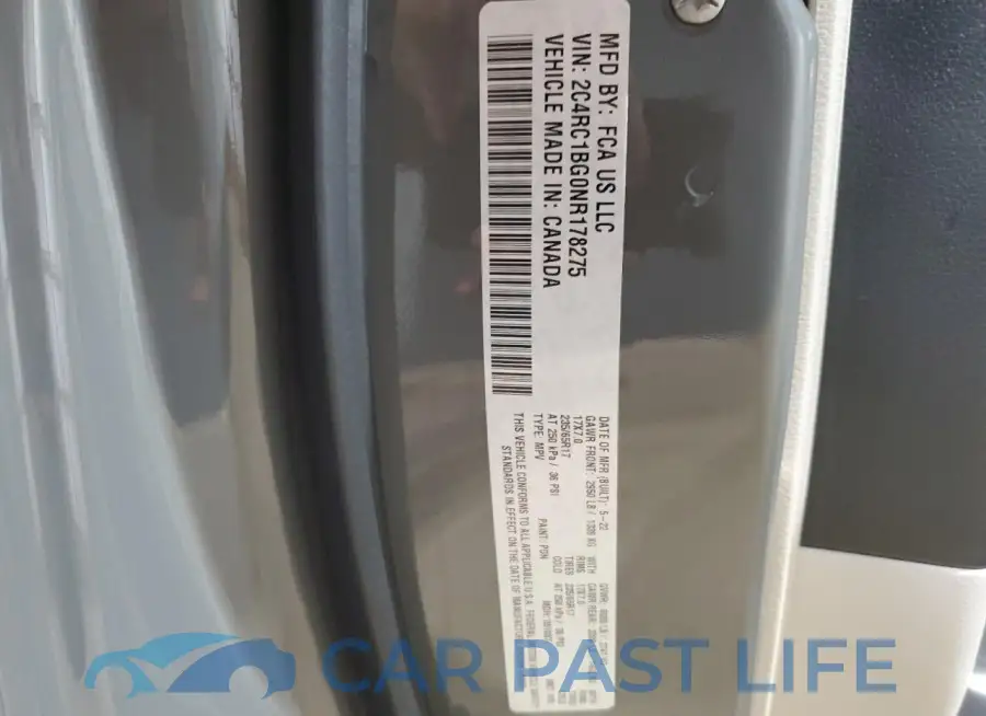 2C4RC1BG0NR178275# 13