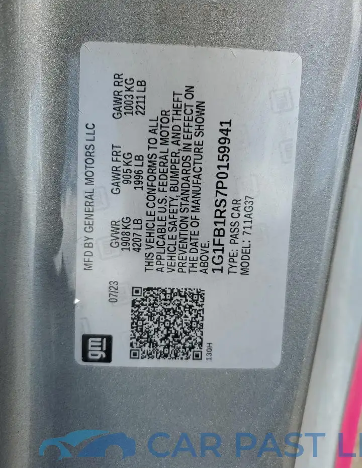 1G1FB1RS7P0159941# 12