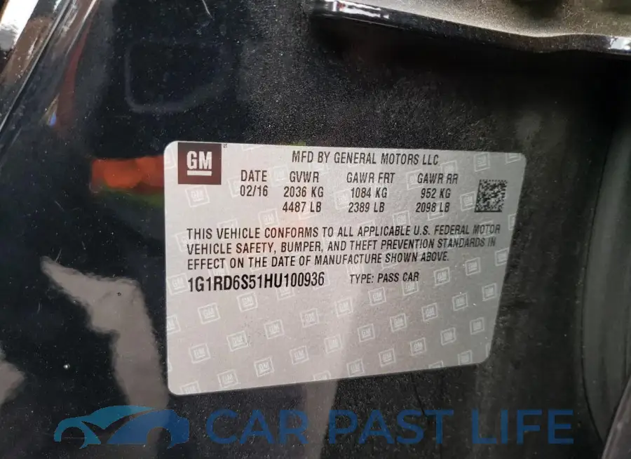 1G1RD6S51HU100936# 12