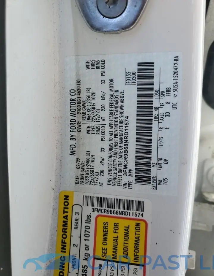 3FMCR9B68NRD11574# 13