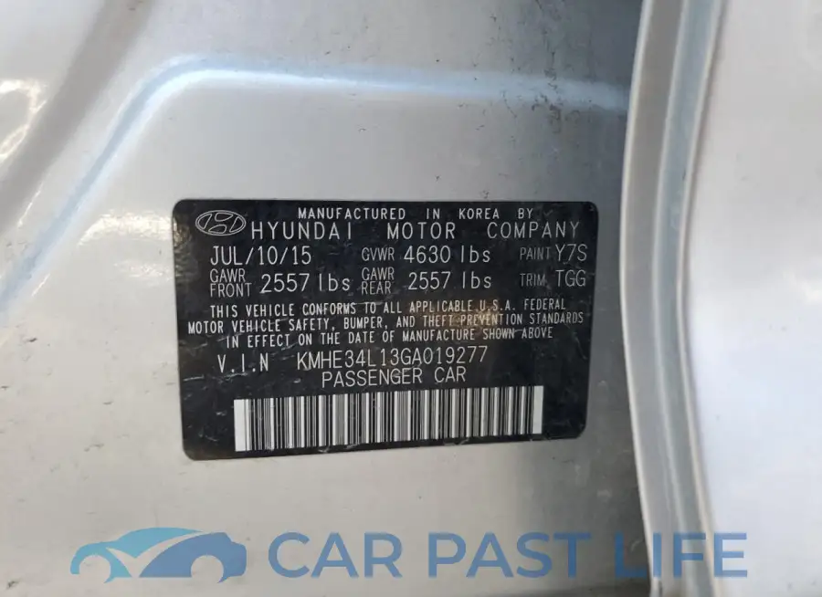 KMHE34L13GA019277# 12
