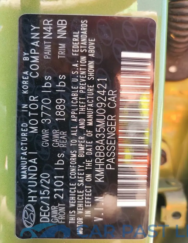 KMHRB8A35MU092421# 12