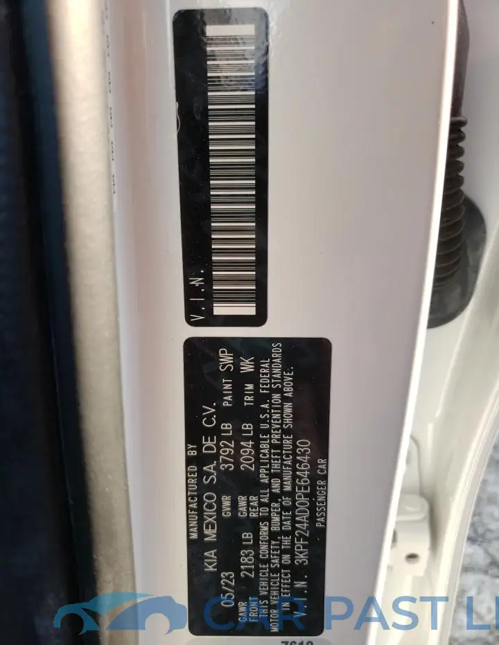 3KPF24AD0PE646430# 12