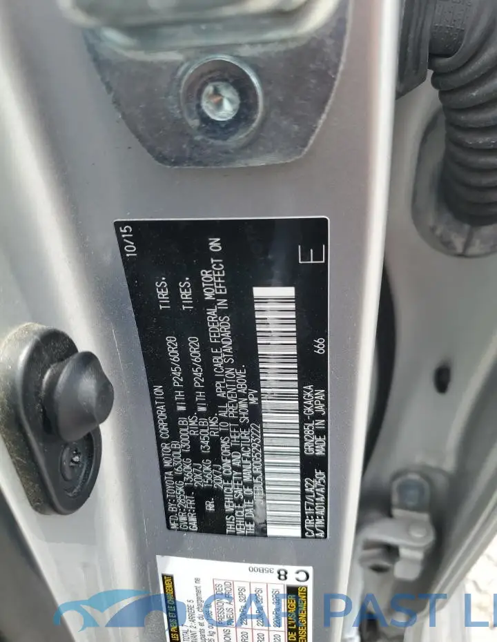 JTEBU5JR0G5293222# 13