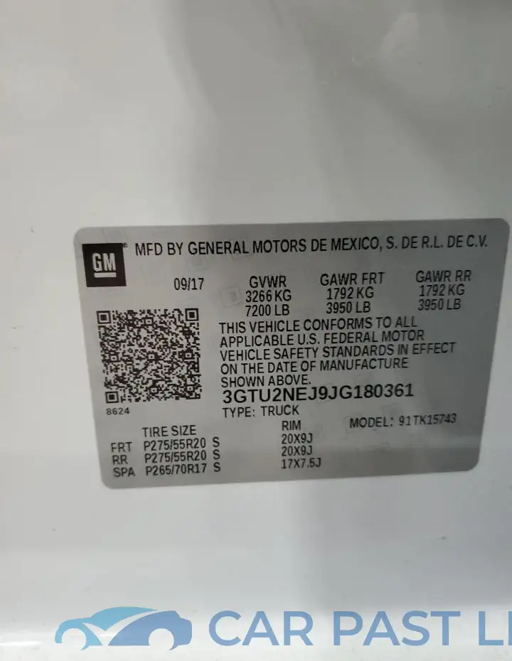 3GTU2NEJ9JG180361# 12