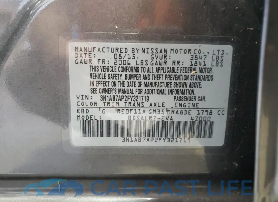 3N1AB7AP2FY321719# 12