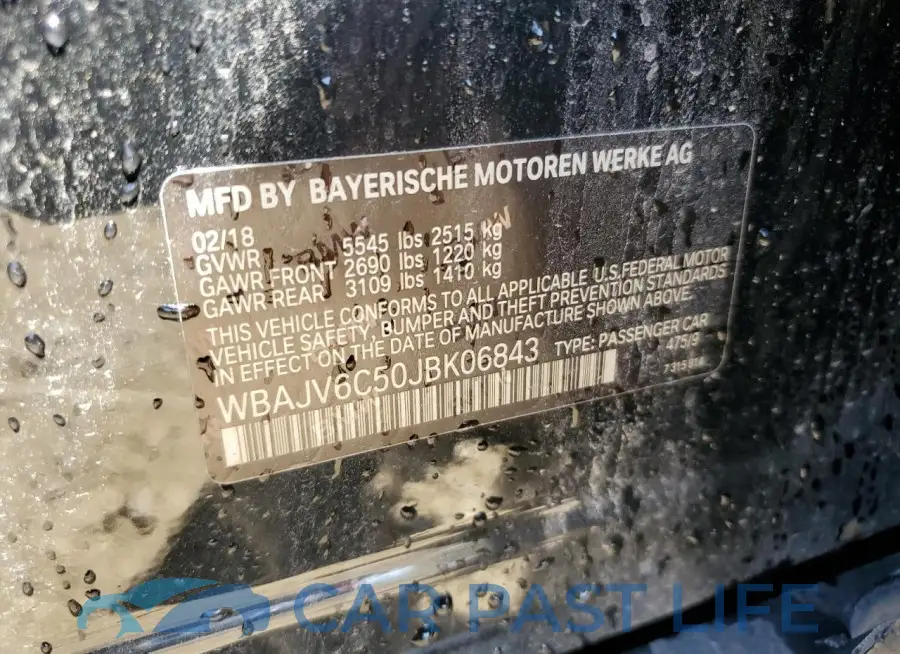 WBAJV6C50JBK06843# 12