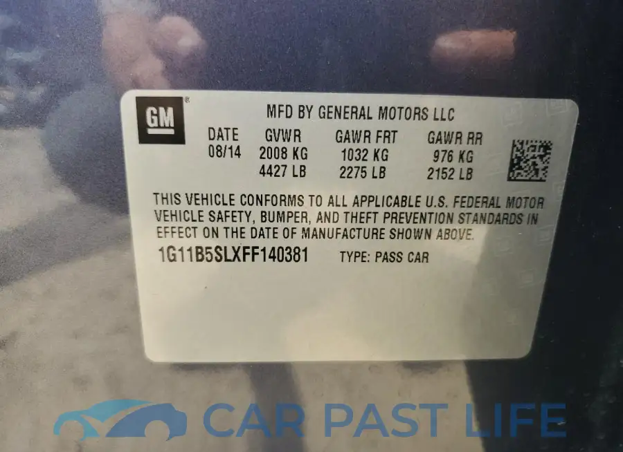 1G11B5SLXFF140381# 12