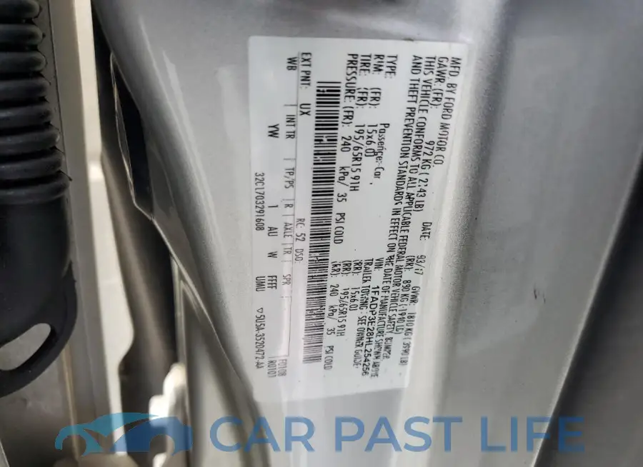 1FADP3E28HL254256# 12