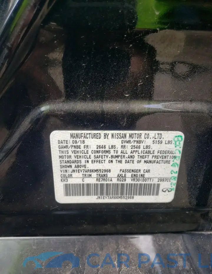 JN1EV7AR6KM552968# 12