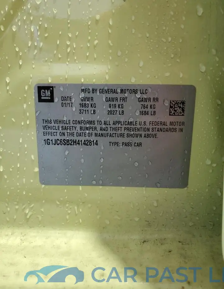 1G1JC6SB2H4142814# 12