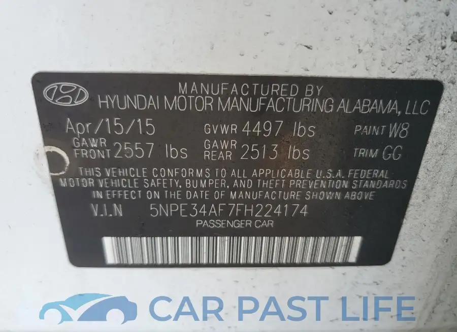 5NPE34AF7FH224174# 12