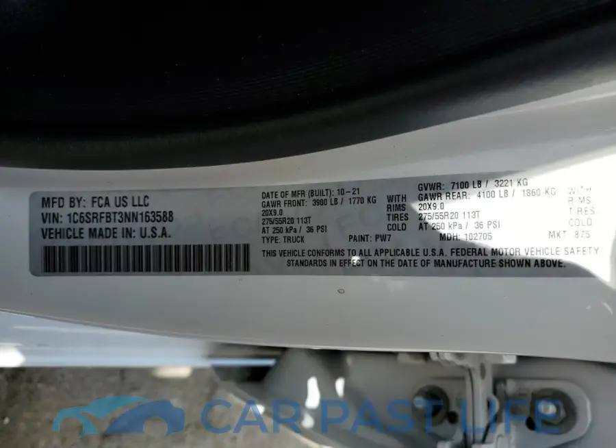 1C6SRFBT3NN163588# 12