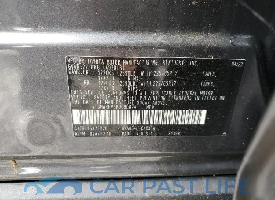 4T3MWRFV3PU090824# 13