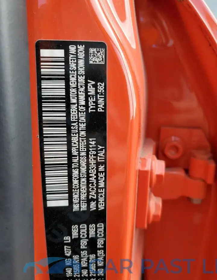 ZACCJAAB3HPF91141# 12