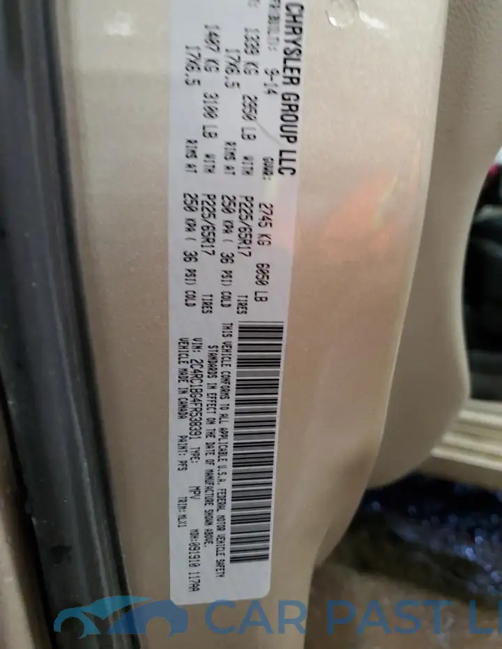 2C4RC1BG4FR538391# 13