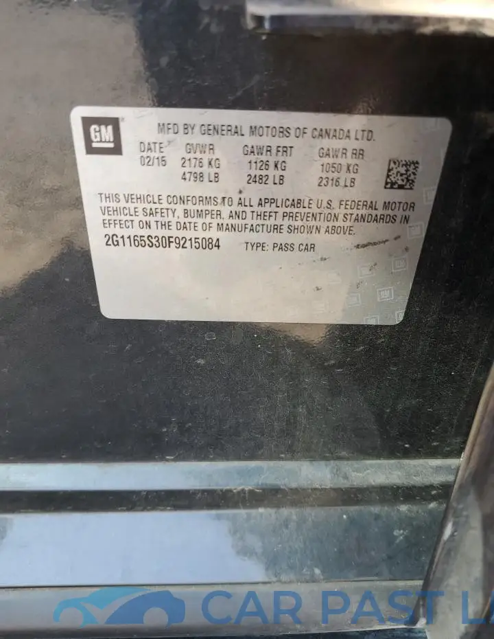 2G1165S30F9215084# 12
