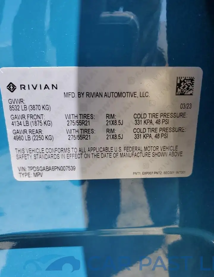 7PDSGABA6PN007539# 13