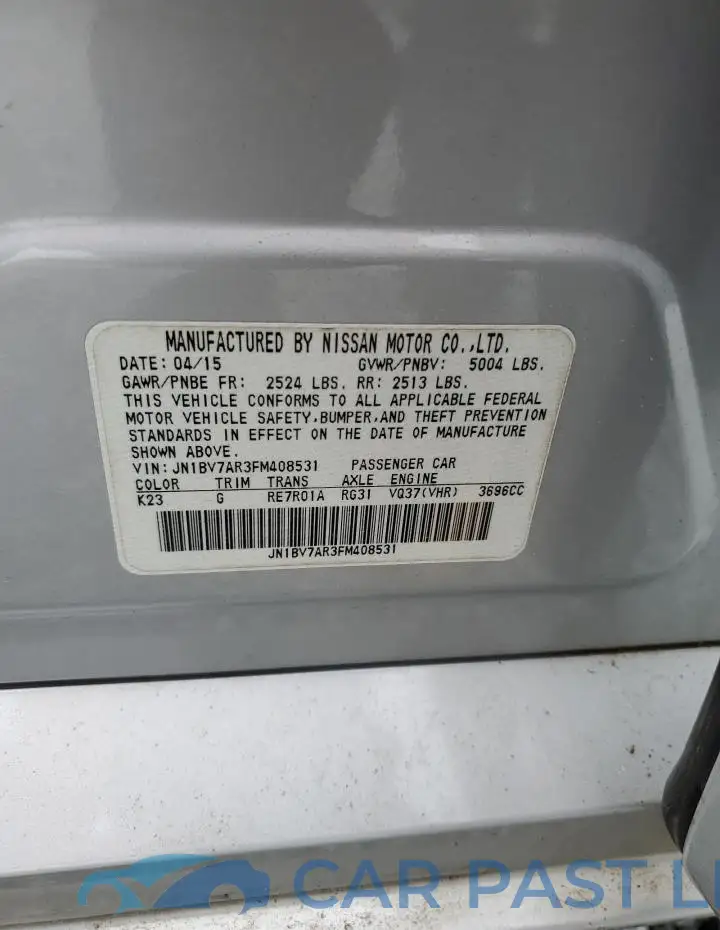 JN1BV7AR3FM408531# 12