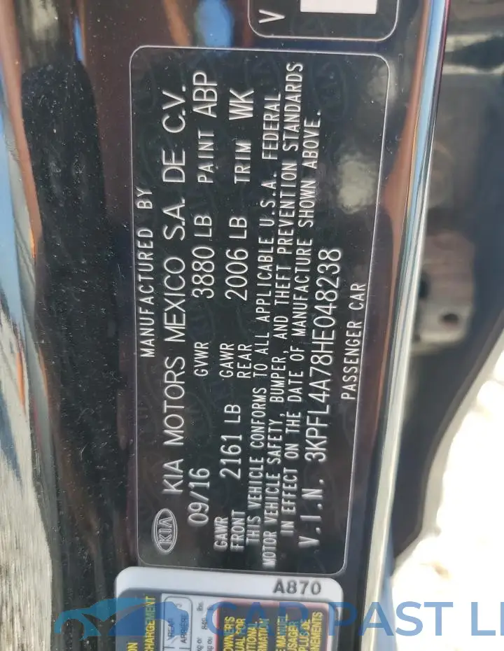 3KPFL4A78HE048238# 12