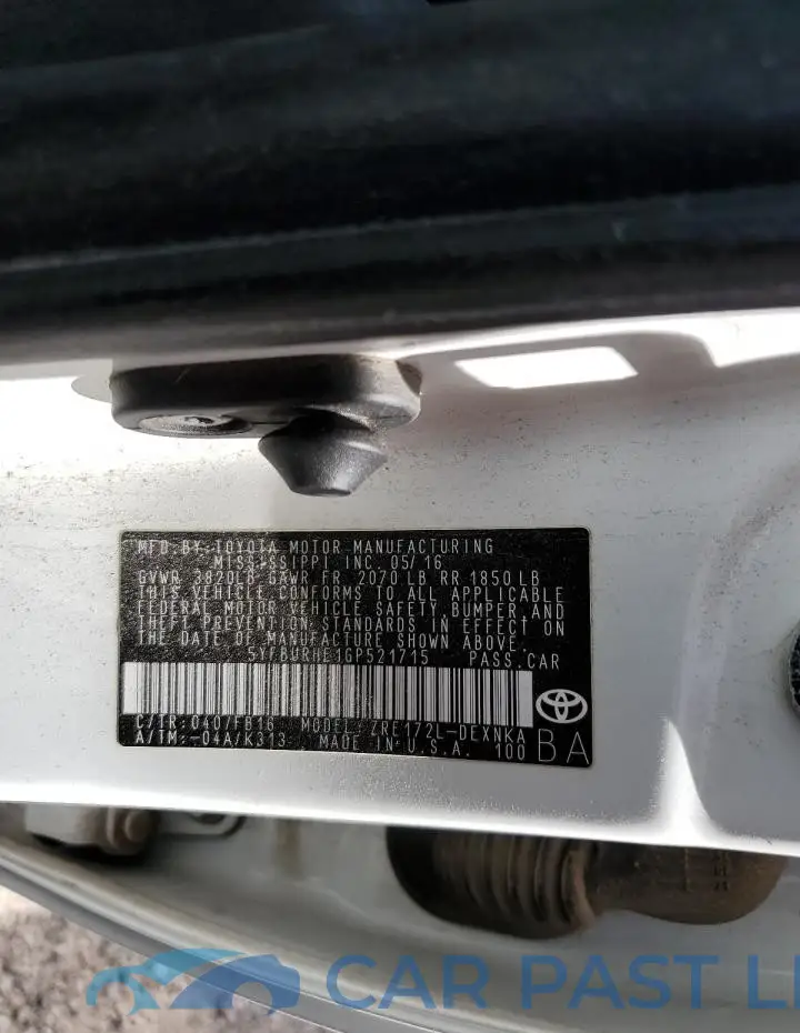 5YFBURHE1GP521715# 12