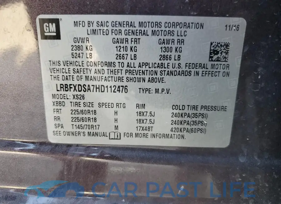 LRBFXDSA7HD112476# 13