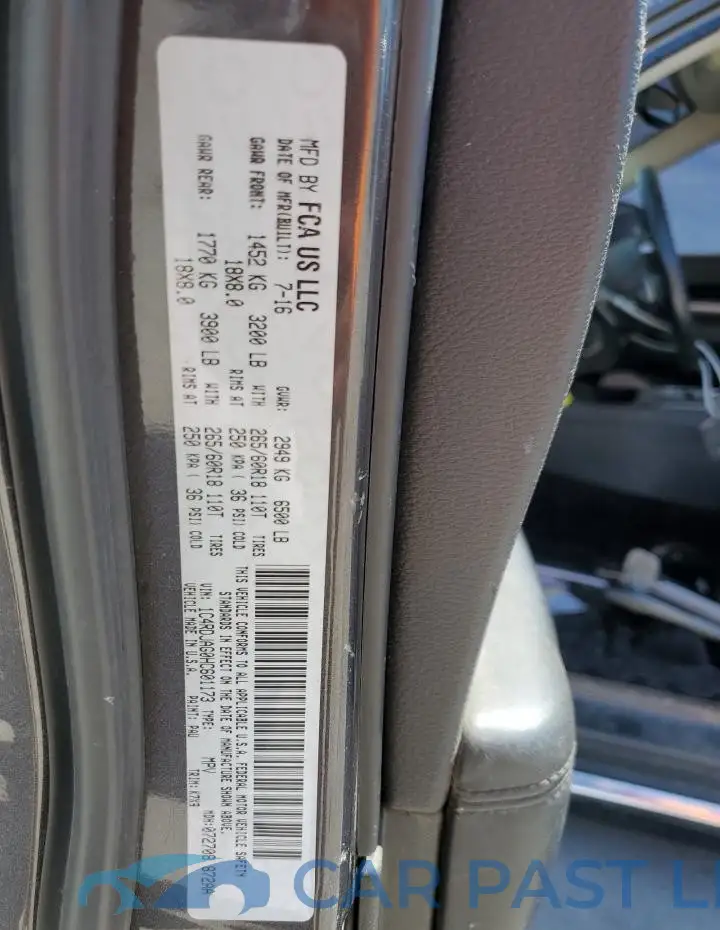1C4RDJAG0HC601173# 12