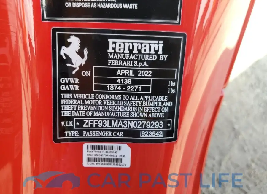 ZFF93LMA3N0279293# 12