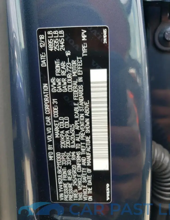 YV4162UL6K2113300# 13