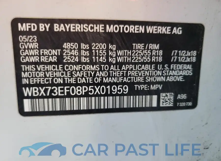 WBX73EF08P5X01959# 14