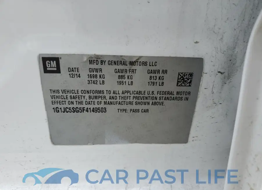 1G1JC5SG5F4149503# 12