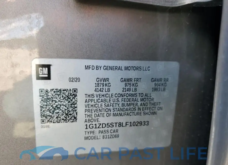 1G1ZD5ST8LF102933# 13
