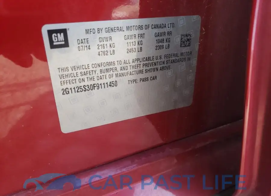 2G1125S30F9111450# 12
