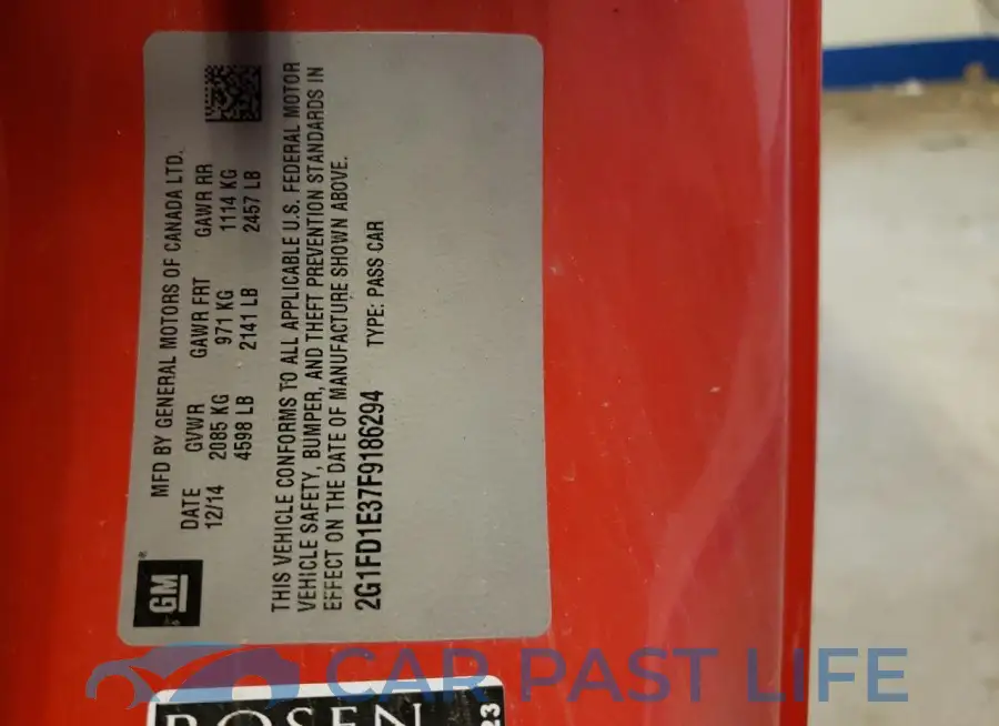 2G1FD1E37F9186294# 12