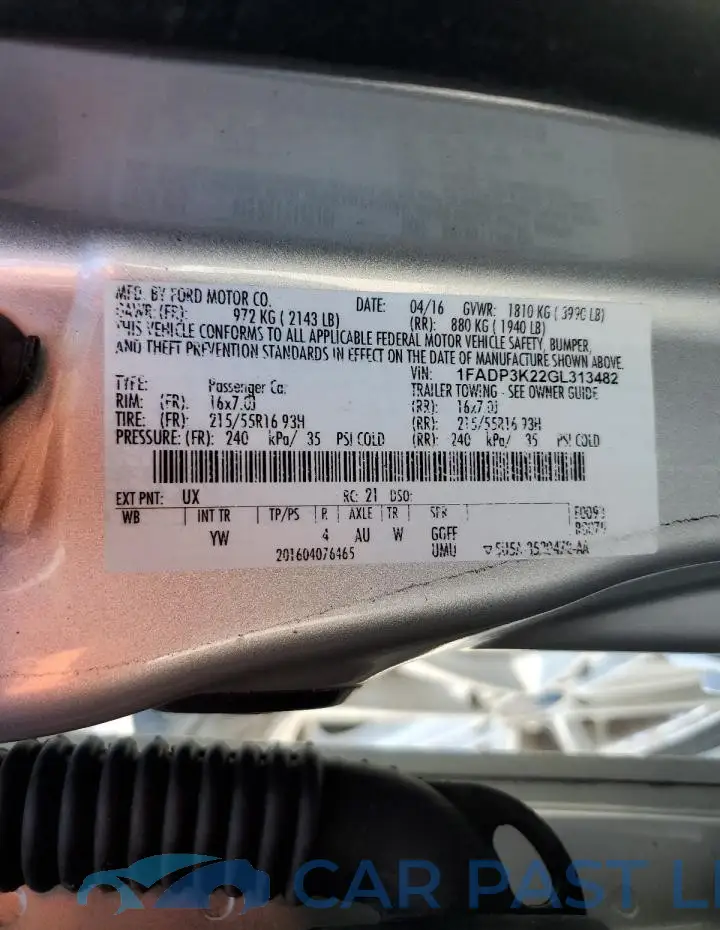 1FADP3K22GL313482# 14