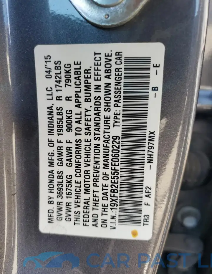 19XFB2E55FE060229# 12