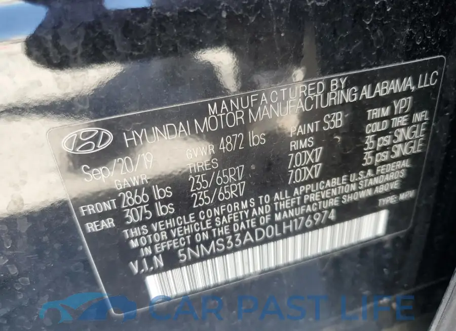 5NMS33AD0LH176974# 12