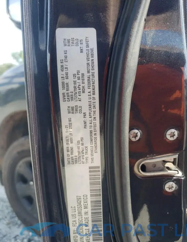 3C6UR5CL6MG534297# 12