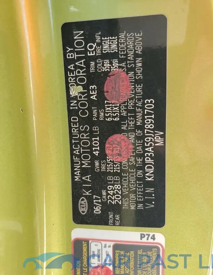 KNDJP3A59J7891703# 12