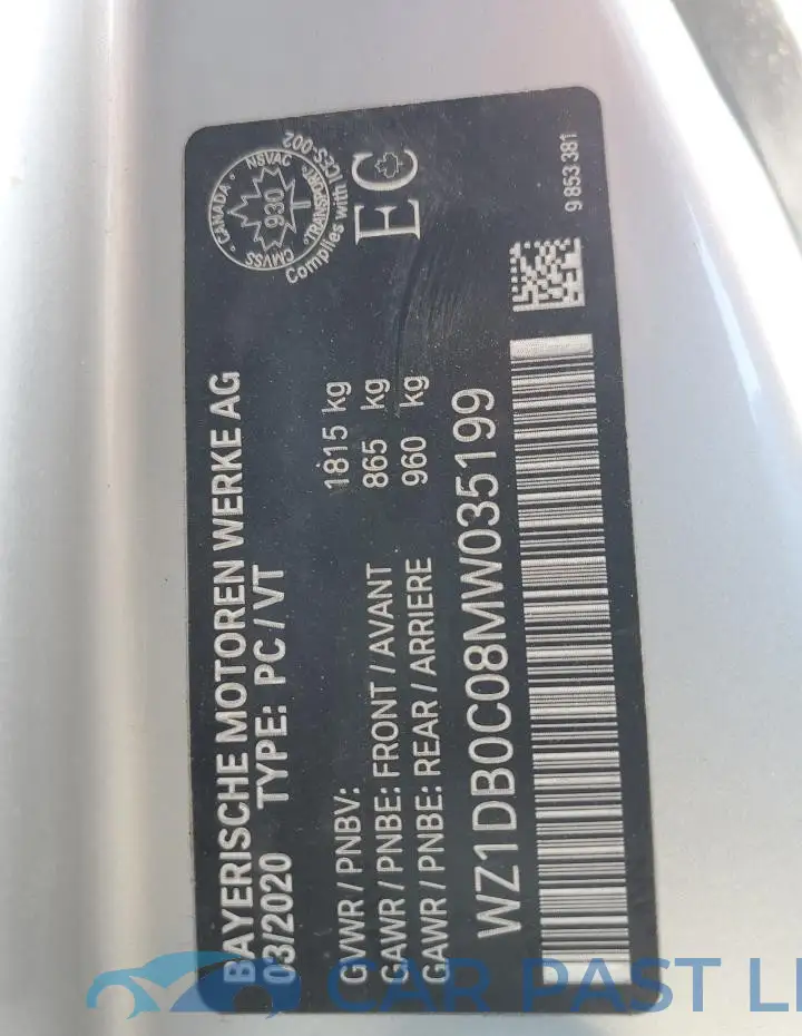 WZ1DB0C08MW035199# 12