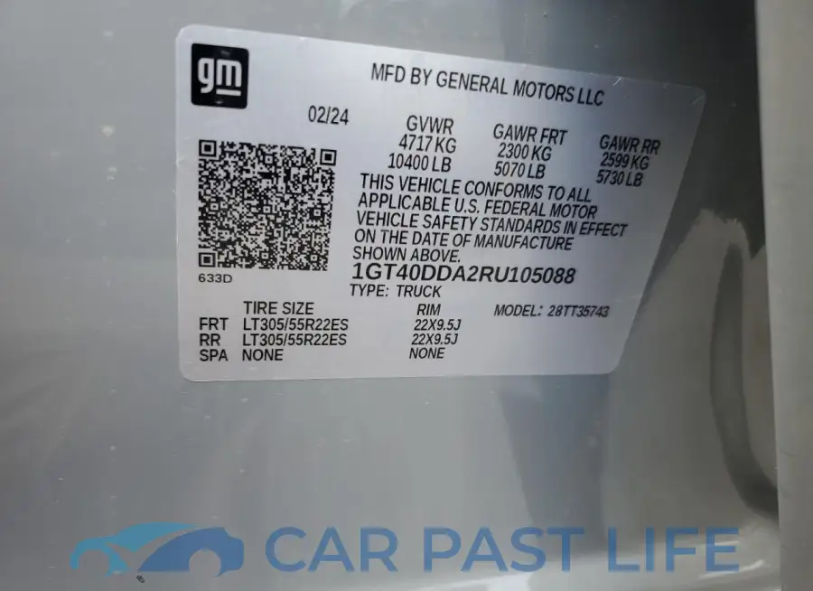 1GT40DDA2RU105088# 13