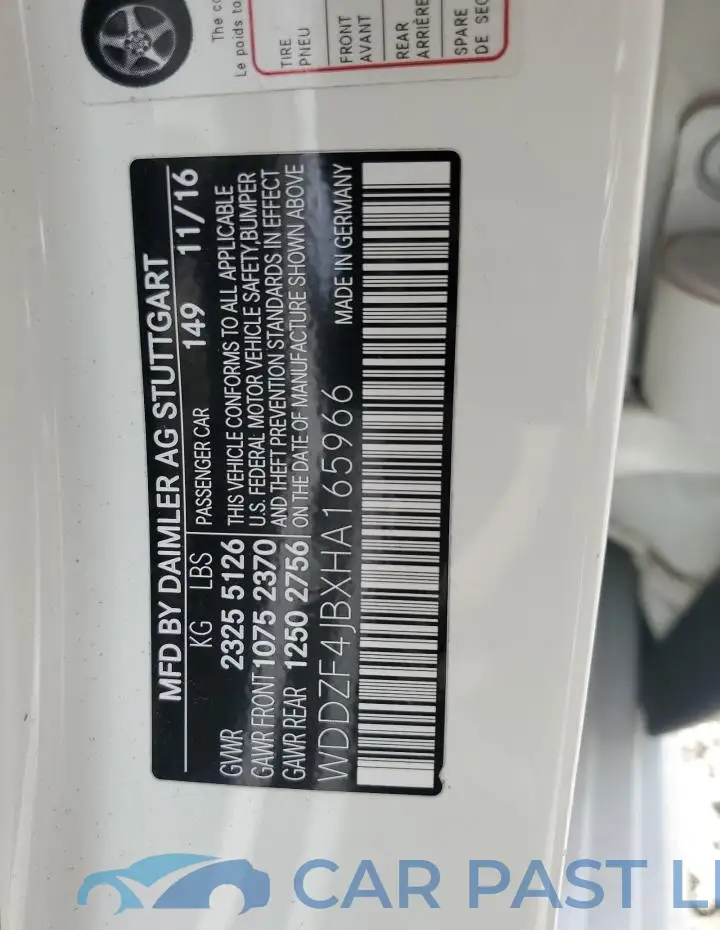 WDDZF4JBXHA165966# 12