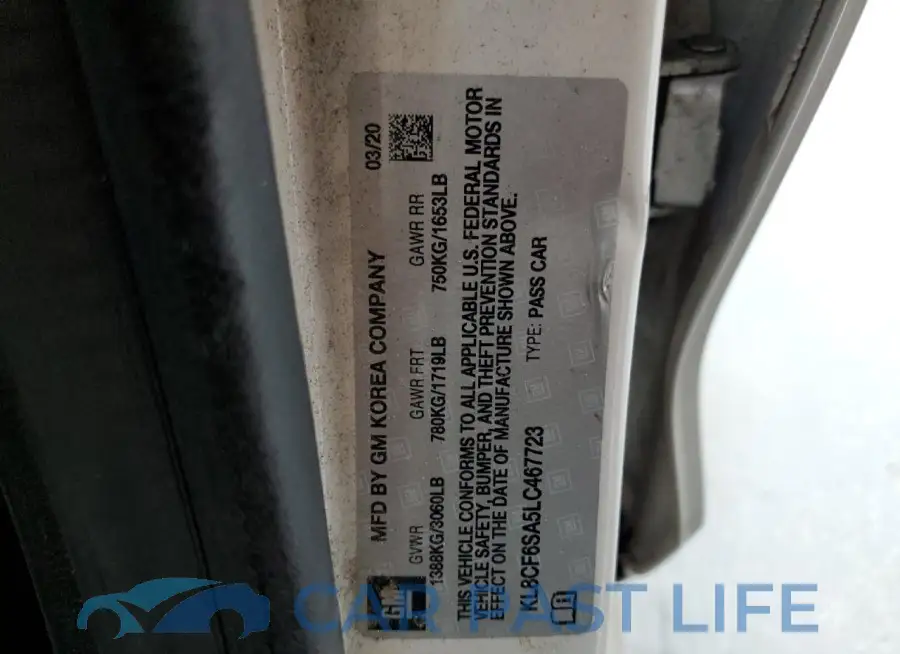 KL8CF6SA5LC467723# 13