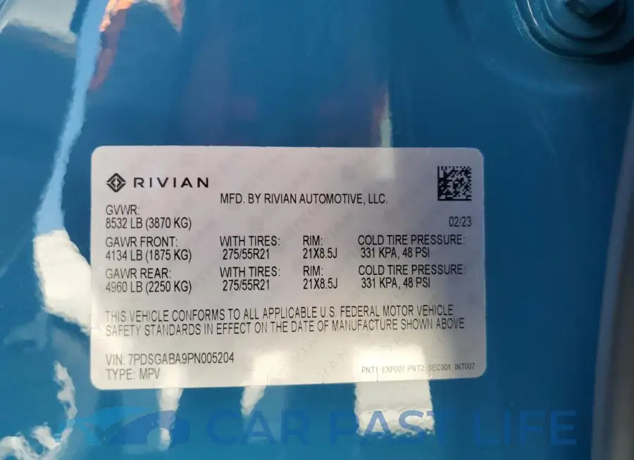 7PDSGABA9PN005204# 13