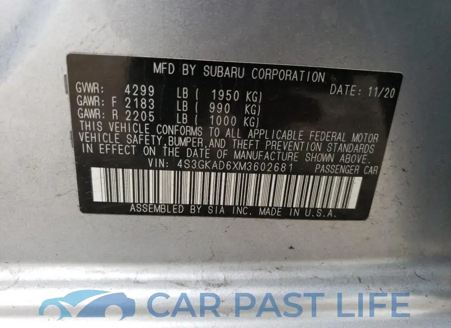 4S3GKAD6XM3602681# 12